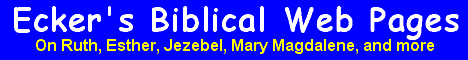 Ecker's Biblical Web Pages